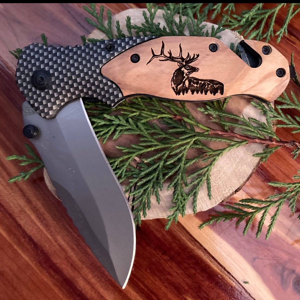 NWT Quail Tail Laser Elk Majestic Gift Set With Box